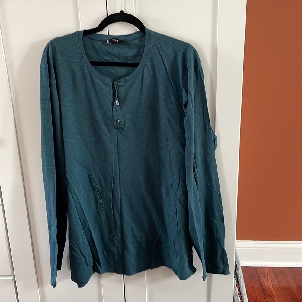 Vince long sleeve Henley - size XXL
